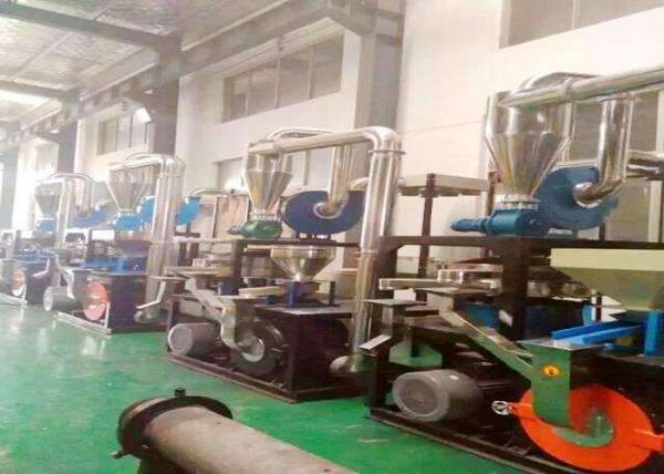 Cheap Small Size PVC Pulverizer Machine For Label Paper 50HZ Voltage Protection for sale