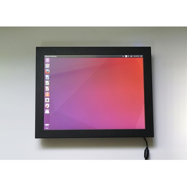 Ubuntu System Industrial Touch Panel PC 5 Wire Resistive Touch Screen