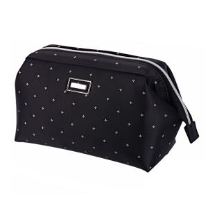 Best Digital Printing  Black Travel Portable Polyester Cosmetic Pouch wholesale