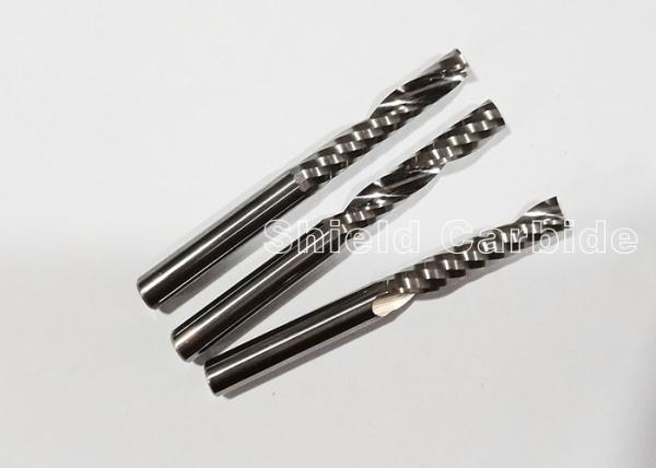 Cheap Micro Grain 2 Flute Carbide End Mill Compression Bits For Slot Milling for sale