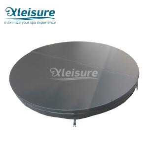 China Custom Lazy Spa Inflatable Cover Insulation Black Round Hot Tub Lid on sale