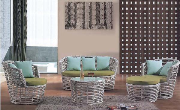 Cheap YLX-RN-003 Water Proof Rattan Sofa Chair and Table for sale