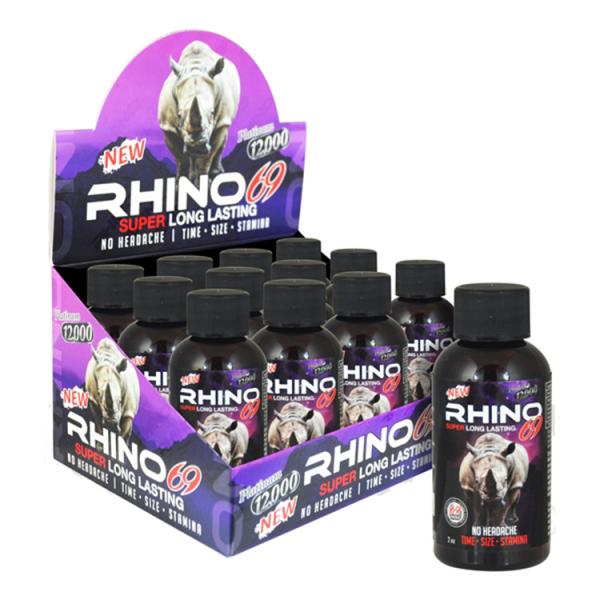 Cheap Male Enhancement Capsule CMYK Rhino Bottle Paper Box With Stand for sale