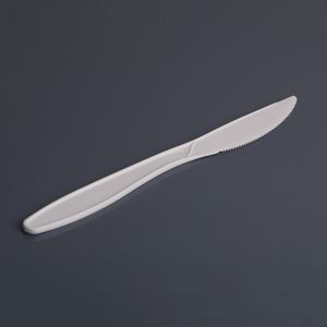 China Pla Plastic Knife 18.5cm Biodegradable Disposable Tableware on sale