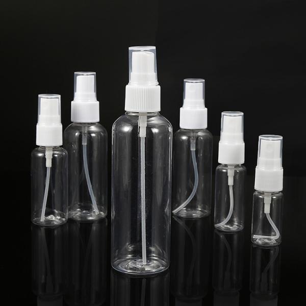 Cheap Hard Plastic Body Mist Spray Bottle With Transparent PET Bottle for sale