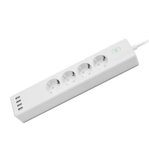 China Power Strip 4 EU Smart Wifi Socket Plug 4 USB Tuya Voice Control With Alexa Google Home on sale