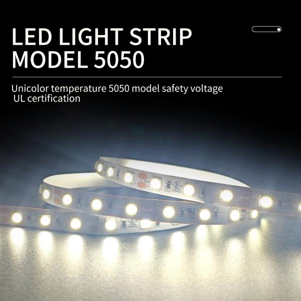 Cheap Soft SMD 5050 LED Strip Light Highlight LED Light 12V Energy Saving for sale
