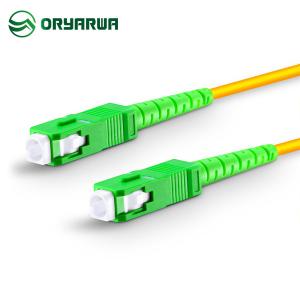 Best SC APC To SC APC Simplex Single Mode Patch Cord LSZH PVC wholesale