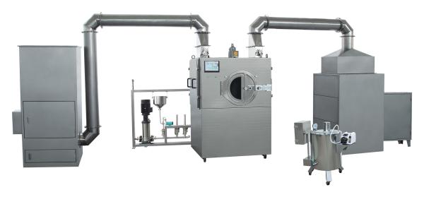 Cheap 2.2KW Motor Power Automatic Film Coating Machine Custom Air Source Stable for sale