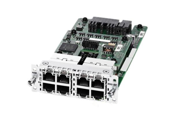 Cheap 8 Port PoE/PoE+ Gigabit Ethernet Module , LAN Cisco NIM Module NIM-ES2-8-P for sale
