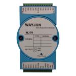 WAYJUN 4-ch DI 4-ch Relay Output, RS485/232 Remote Module blue Data Acquisition