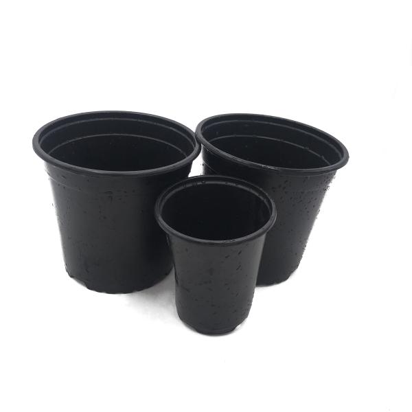 Cheap Light and soft black/double-color flower pot onion  seedling nutrition pot for sale