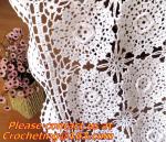 handmade, Crochet Round table clothing - table cover, handmade crochet, blanket,
