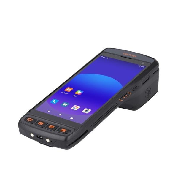 Cheap Android 11 Handheld Pda With Printer 58mm Printing Speed NFC 2D QR Code Scanner Handheld Thermal Printer for sale