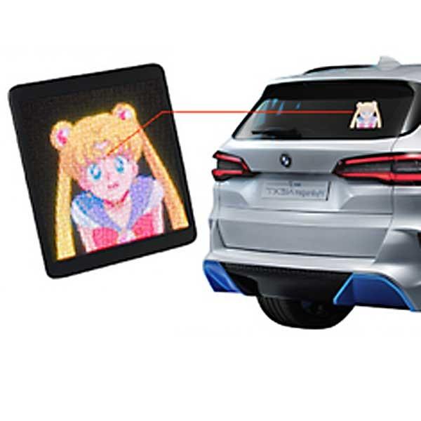 Cheap Custom Car Rear Window Emoji Display P2.5 Led Messenger for sale