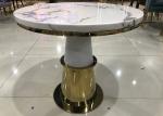 Low Key Luxury 80cm 74cm Wrought Iron Marble Coffee Table