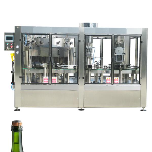 Sparkling wine bottle filling machine automatic sparkling juice filling corking