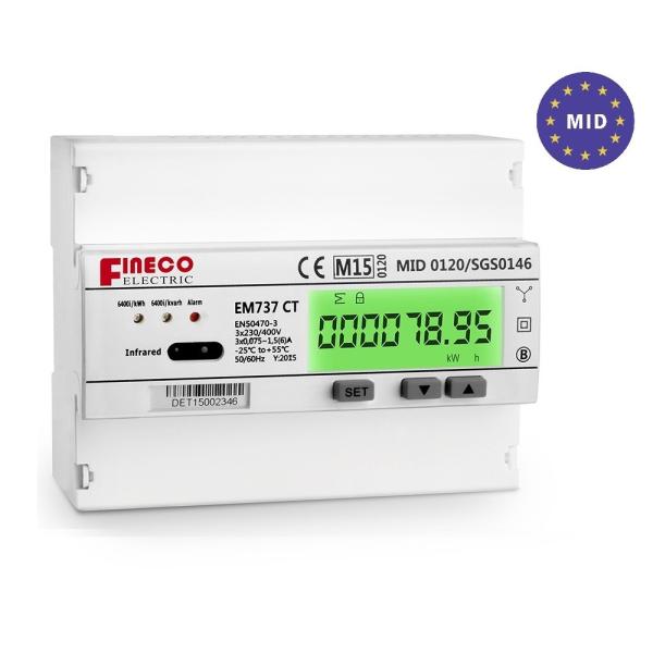 Cheap Measuring Energy Range of 0-999999 Three Phase Bidirectional Energy Meter for sale