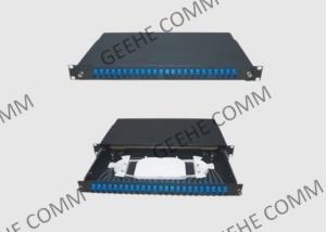 1U Easy Sliding Standard OS2 Fiber Patch Panel With SC UPC Adapters