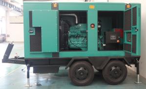 China 60HZ Trailer Genset Diesel Generator Set / Cummins Mobile Generator Set on sale