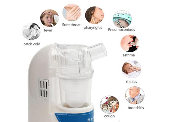 Cheap 2 Masks Asthma Cure Ultrasonic Nebulizer Machine , Battery Powered Asthma Nebulizer for sale