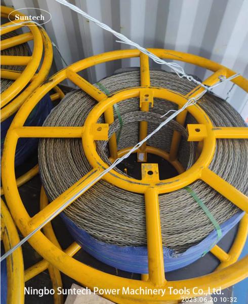 Cheap Anti Twisting Galvanized Braided Steel Wire Rope Overhead Conductor Stringing for sale