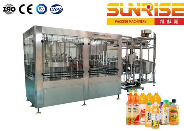 Cheap 4000 BPH Apple Fruit Juice Filling Machine With Plastic Screw Cap for sale