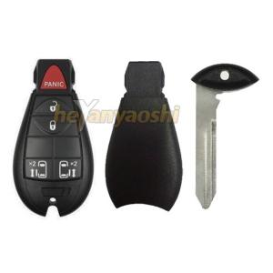Chrysler 5Buttons Smart Key Shell with Emergency Key Insert