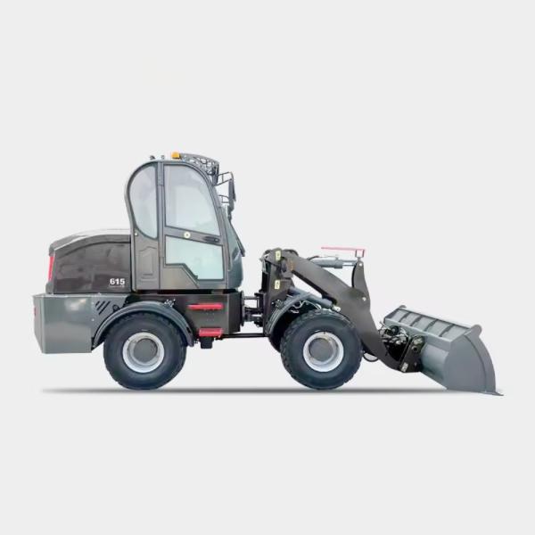 Cheap Electric Small Front End Loader Machine Mini All Terrain Front Wheel Loader for sale
