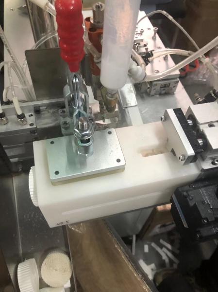 Cheap Automatic HMEF Adjustable Speed 220V Voltage Glue Applicator 60mm Roll Diameter HME Filter Paper Winding Machine for sale