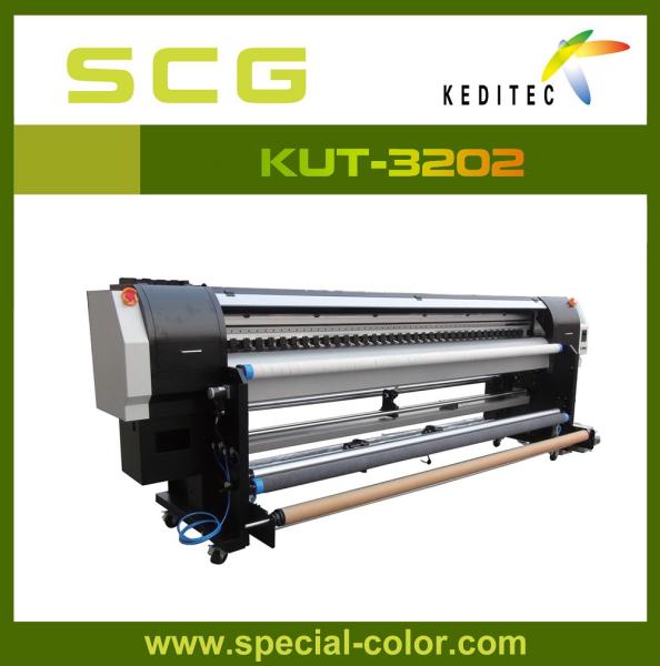 Cheap 3.2 meter  uv roll to roll printer for all soft materials KUR-3202.UV ink for sale