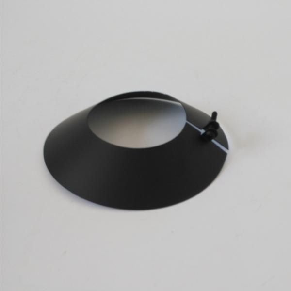 Cheap ISO9001 Pellet Stove Chimney Storm Collar Flat Black Powder Coating Surface for sale
