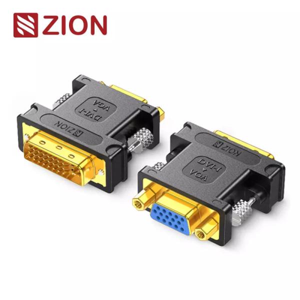 Cheap DVI24+5 Male To VGA Female Adapter Seamless DVI To VGA Video Conversion For Display Connectivity for sale