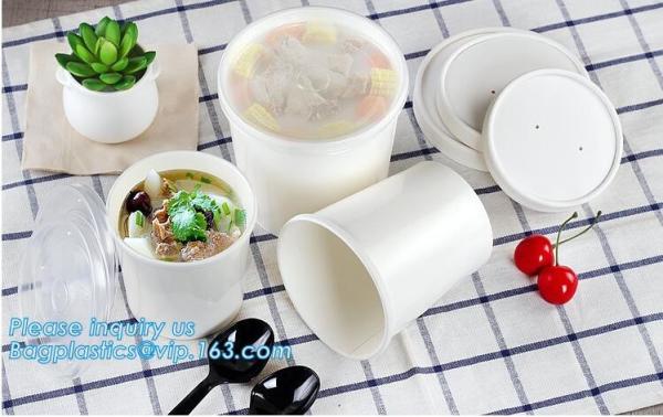 Cheap White paper cup for ice cream/ disposable custom printed paper soup bowl,Kraft Paper Cup / Fast Food Hot Soup Paper Cup for sale