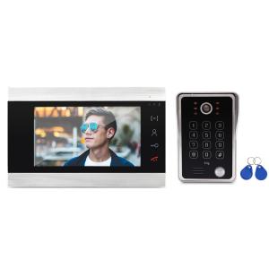 Best 7&quot; Monitors RFID Password Video Door Phone Intercom Doorbell With IR Camera video switch to CVBS/AHD wholesale