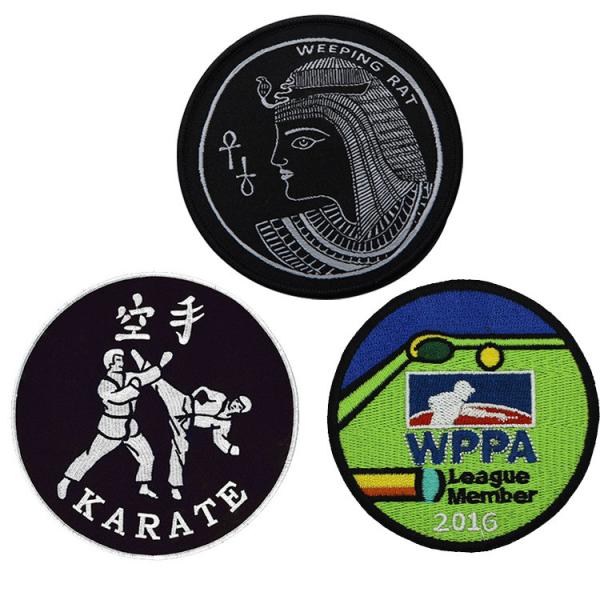 Cheap No Backing 101.6mm Stitch Iron On Patches Personalised Applique for sale