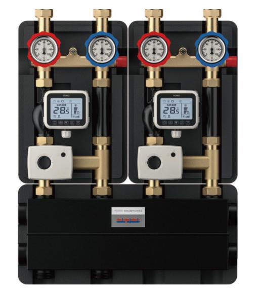 Cheap 8162-A Water Mixing Cogeneration Center for Multiple Heating Source System Grouped with Double Electric Regulating Units for sale