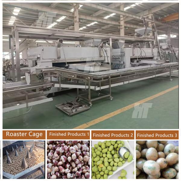 Cheap Flat Dry Nuts Roasting Machine for sale