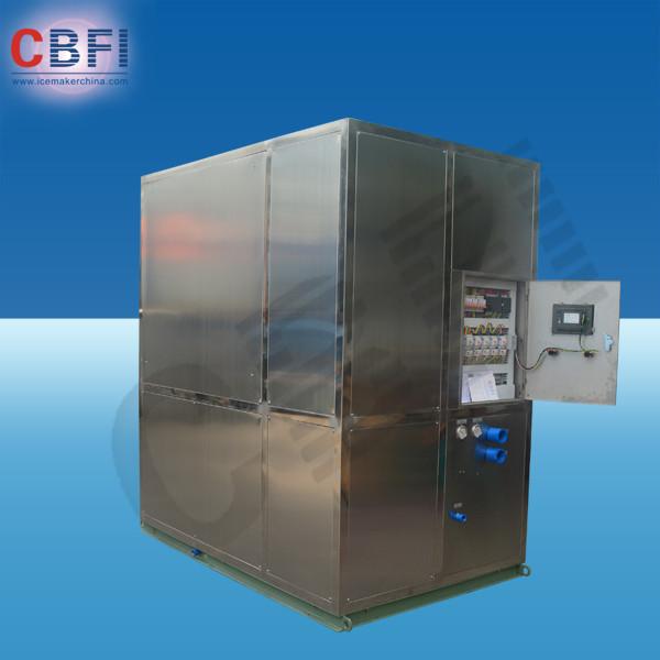 Cheap Cold Drink Shops Plate Ice Machine With PLC Central Program Control  for sale