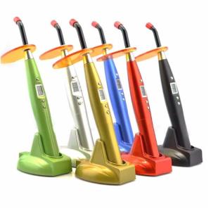 China Wireless Dental Curing Pen Colorful Rainbow Design LED 10S Plastic Dental Curing Light on sale
