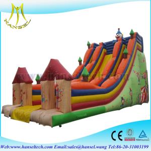 China Hansel Commercial Inflatable Slide ,Double Inflatable Slide ,slide for kids playground on sale
