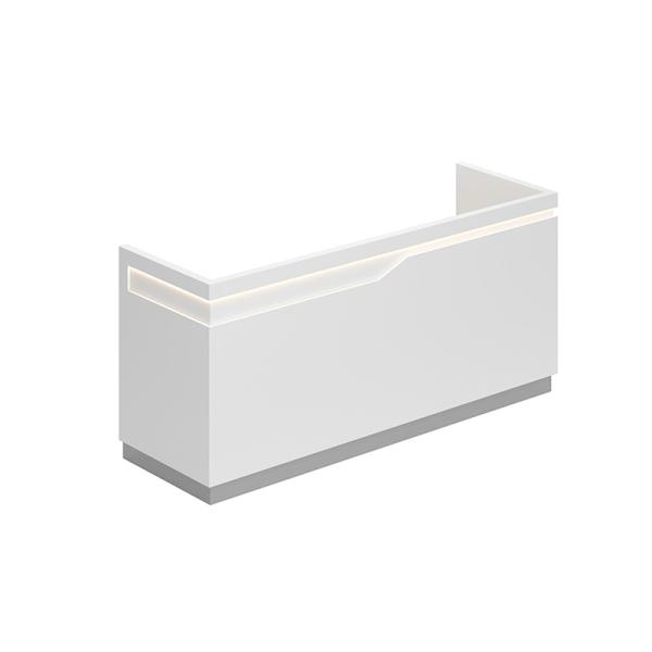 Cheap Modern Reception Desk Beauty Salon Counter Cheap White Reception Table for sale
