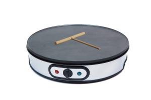 13 Inch Crepe Maker Machine , Pancake Griddle With Stainless Steel Decorative Panel