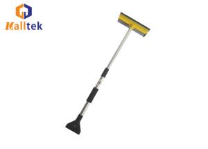 China Telescopic Aluminium Pole Window Snow Scraper 25*120cm With Sponge on sale