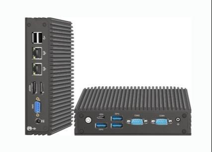 GPIO 2 COM 2 Lan Embedded Industrial PC N100 Fanless Mini Desktop Computer, WiFi