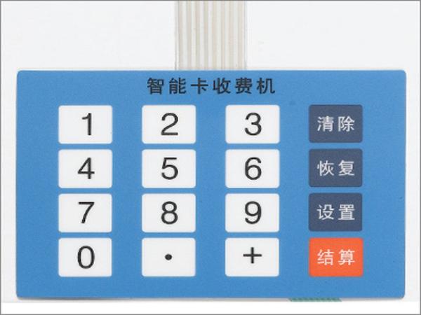 Cheap 16 keys LED Tactile Membrane Switch Keypads For Control Board , Silk Screen Printed for sale