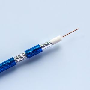 China 75 Ohm 64W Rg6 Satellite Cable Single Solid Anaerobic Copper on sale