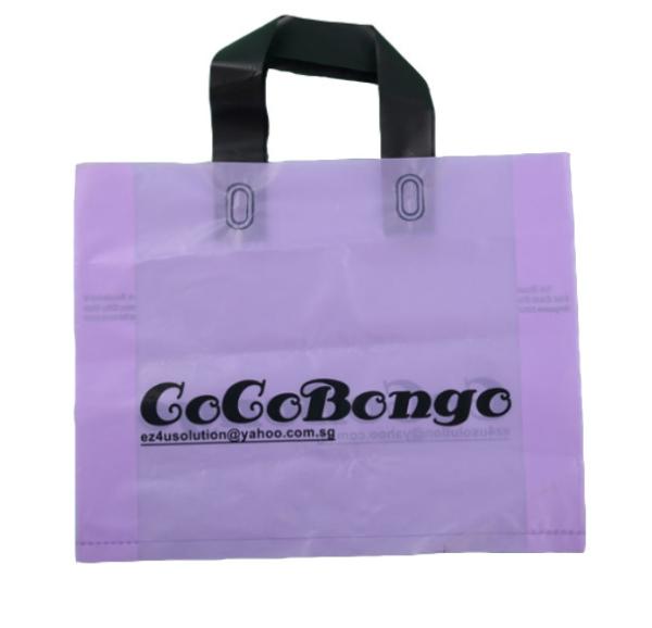 Cheap 0.3m Loop Handle Plastic Bags for sale