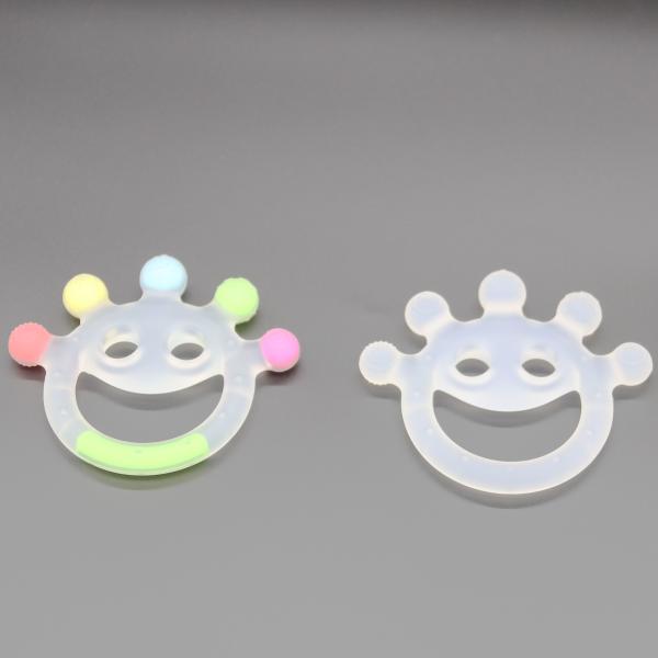 Cheap Food Grade Silicone Baby Teether Toys Non-Toxic Rattles for sale
