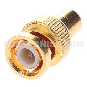 China BNC-RM11 Gold Plated BNC Male to RCA (Phono) Female Adapter on sale